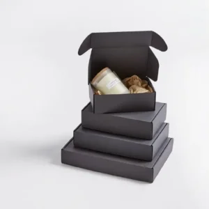 Black postal box 260x180x33